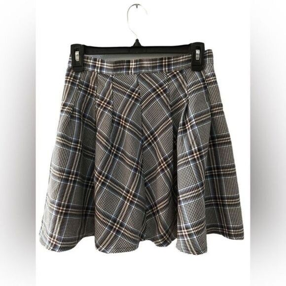 Daisy Street mini pleated plaid skirt in vintage check NWT size small - Picture 1 of 8